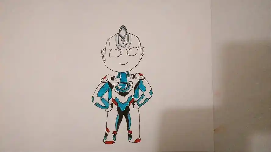 超简单简简单单的画一个泽塔奥特曼你们觉得难吗