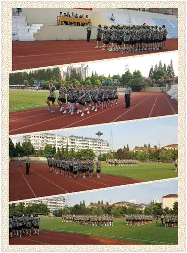 麒麟中学举行2016年秋季新生军训会操表演