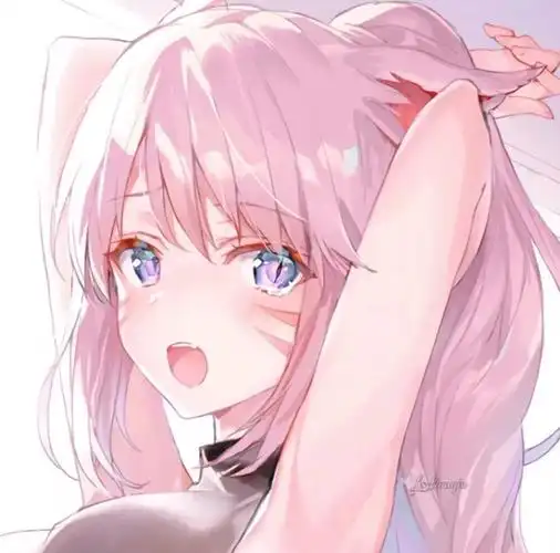 动漫女头/女生头像/粉色/仙气/少女/手绘