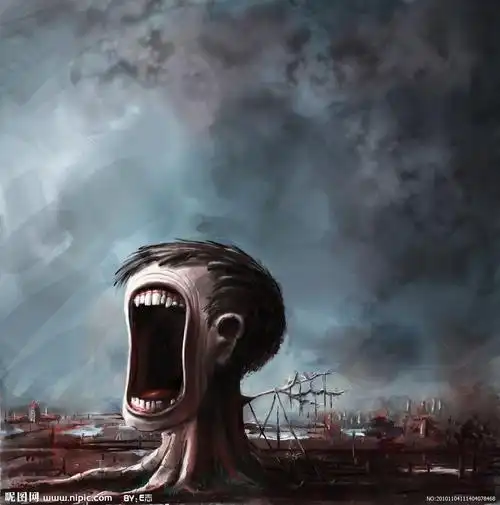 cg诡异插画图片