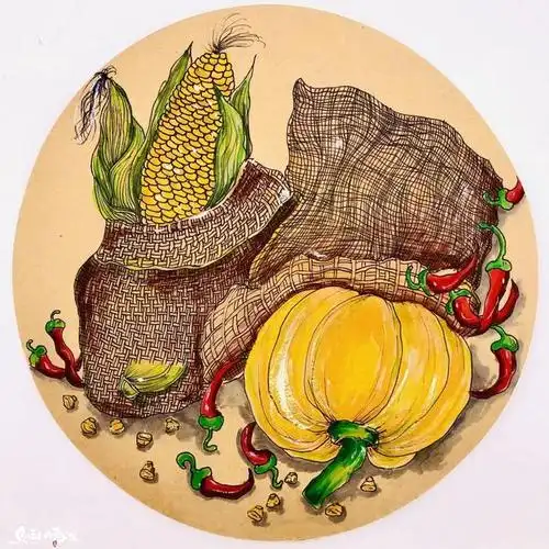 一波圆形构图儿童画课例分享,色彩搭配超好看!