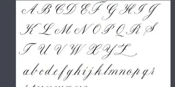 英文字体花体,26个花体英文字母可复制图4