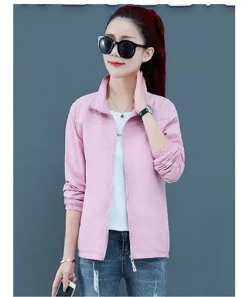 新款春秋夹克短款外套女宽松韩版休闲棒球服洋气外套夹克衫小香风上衣