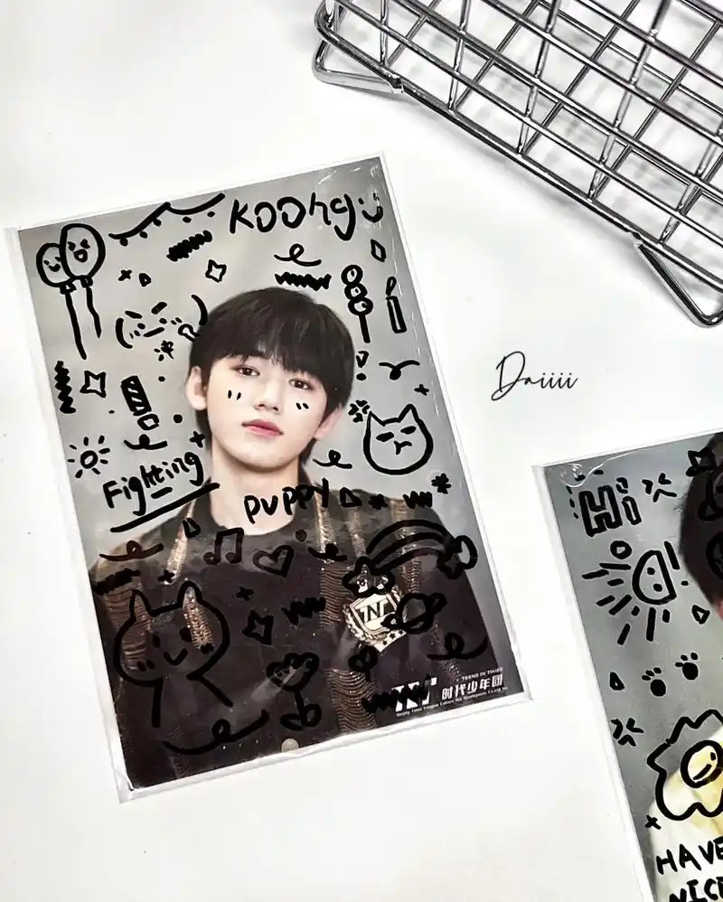 明信片简笔画.我可爱的小猫93#宋亚轩 #时代少年团宋亚轩  - 抖音