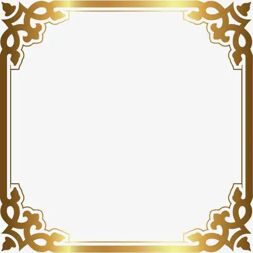 花纹奢华金色边框