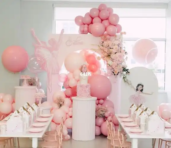 02甜甜公主风生日派对布置女孩生日聚会