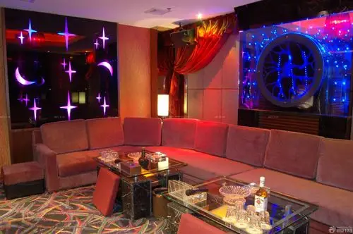 小型ktv包厢室内背景墙设计效果图