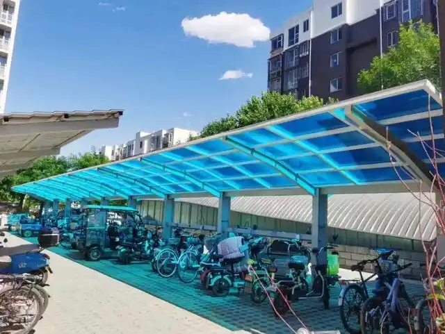 杨镇实现电动自行车充电车棚全覆盖