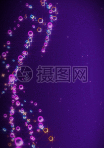紫色波浪粒子h5动态背景图片素材
