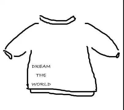 遂在某宝买了个字母的补丁,dream the world 然后交给女朋友去帮我到