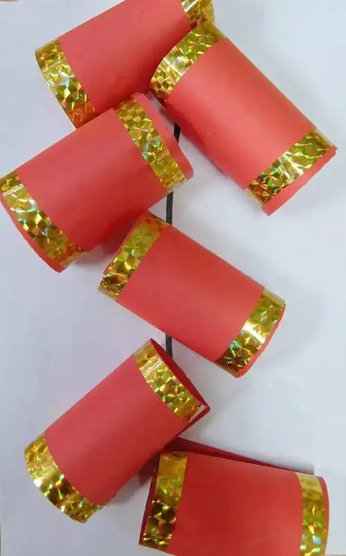 手工制作《鞭炮》潘安媞 苗苗班