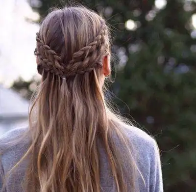 女生唯美编发在这里,简单编发图片,发型图片