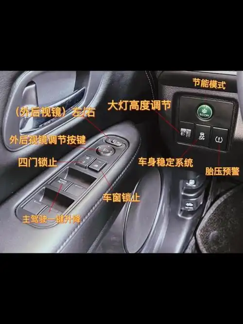 本田crv按键使用说明来咯