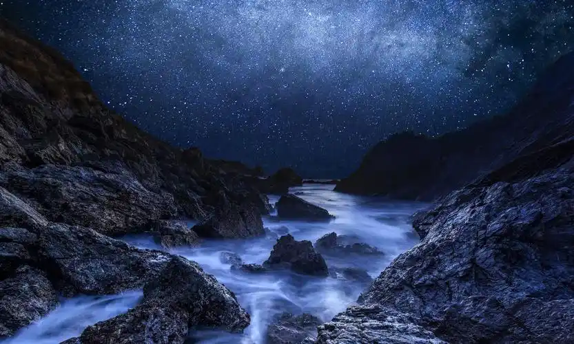 梦幻星空《银河》,高清图片,电脑桌面-壁纸族