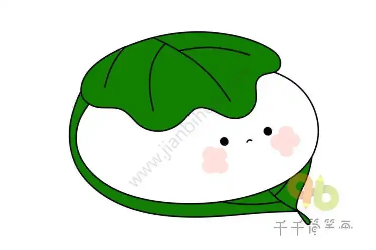 团子简笔画画法可爱的糯米团简笔画团子简笔画大全可爱笔画卡通简笔画
