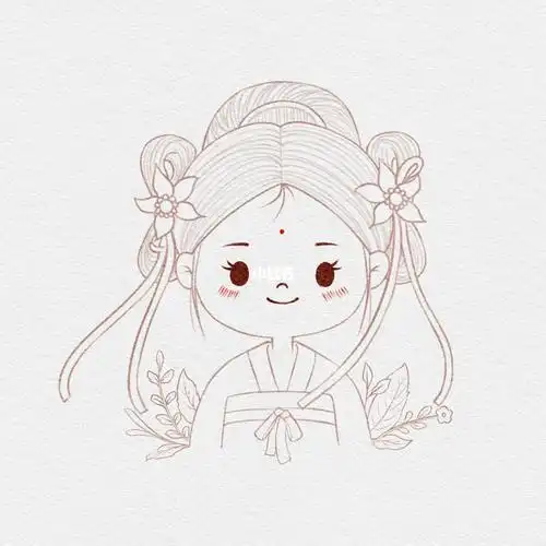 画画的日常  #插画  #古风头像  #水彩  #头像约稿  #水彩画