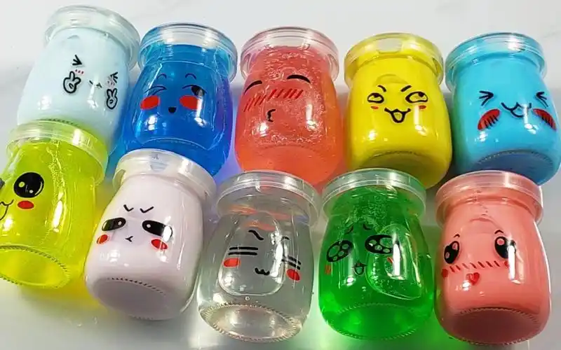 10瓶表情史莱姆混泥,满满一盆