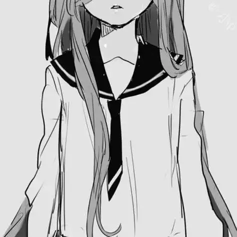 qq头像半身动漫黑白 动漫头像图片大全 -【爱个性】