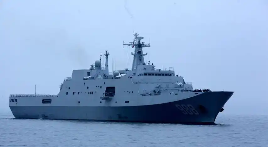 以海制陆:中国海军两栖舰艇演练_科普中国网