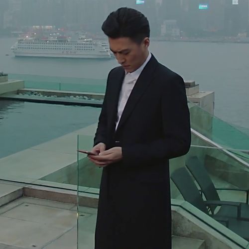 我的前半生贺函同款西服中长款休闲男士西装靳东同款修身风衣外套