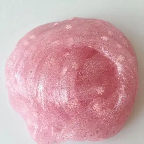 热销diy水晶泥_闪粉雪花亮片泥 史莱姆水晶泥星空少女粘土彩 ins玩具