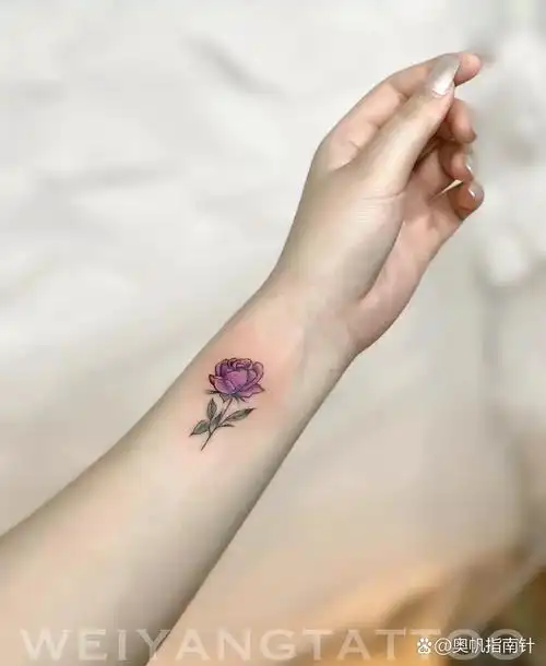 玫瑰纹身 | 手腕纹身 | 小清新纹身