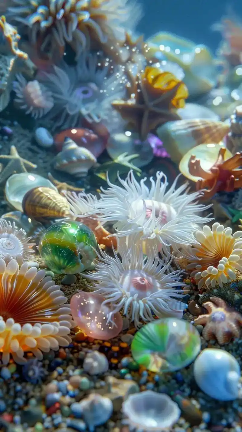 壁纸分享,ai合成的海底世界手机壁纸