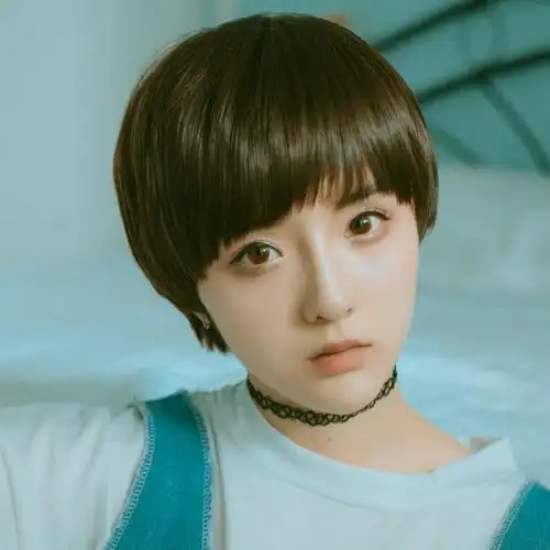 假发女短发帅气自然韩国bobo头蓬松短发假发女神假头发斜刘海