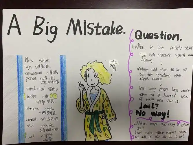 西安东仪中学 "多维阅读"手抄报展示