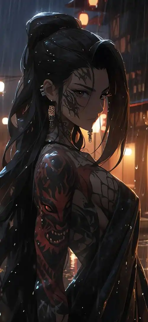 酷酷的动漫女生壁纸#壁纸