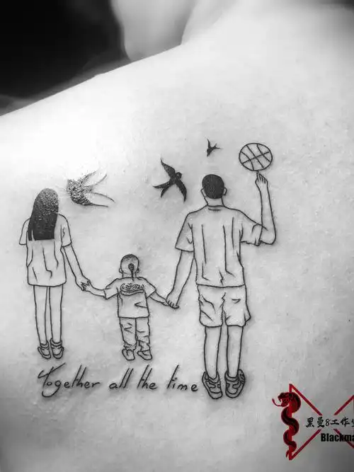 family_纹身图案手稿图片_王梦媛的纹身作品集