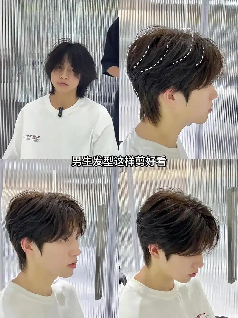 男生免打理发型.剪微分碎盖不翻车秘籍,四个步骤告诉你第一步  - 抖音
