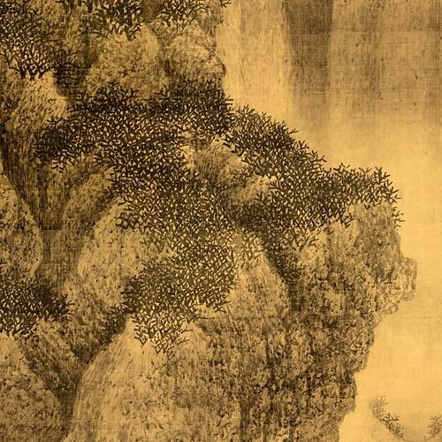 北宋范宽雪景寒林图高清微喷画稿临摹复制山水国画丝绢宣纸画心