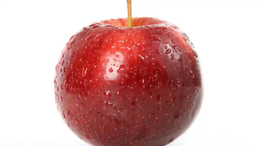 壁纸 红色苹果,水滴,白色背景 2880x1800 hd 高清壁纸, 图片, 照片