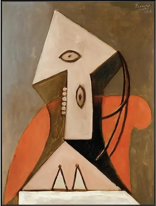 lilili映画少女的幻想现代简约客厅装饰画毕加索艺术挂画玄关抽象人物