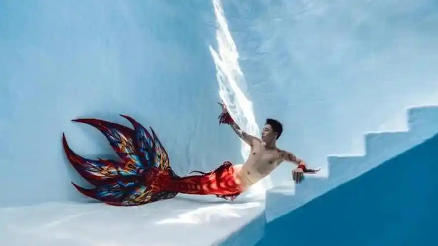 好身材肌肉型男帅哥!美人鱼!