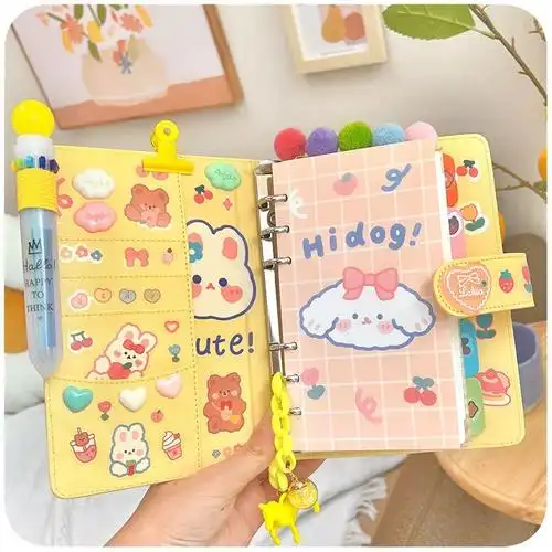 仙女手账本少女心可爱网红手帐用品全套活页可拆手帐本礼盒整套预