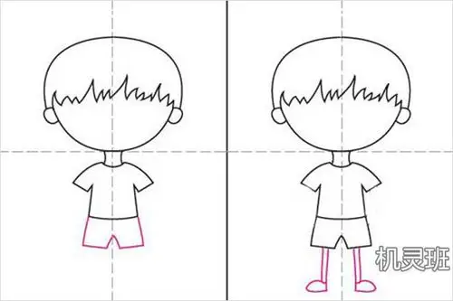 怎么画学计算机的男孩形象怎么一步一步教大班幼儿画自己的画像小男孩