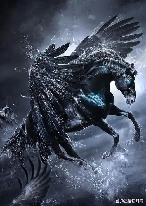 绘画之马:骏影飞扬,霸气凌空恣驰骋