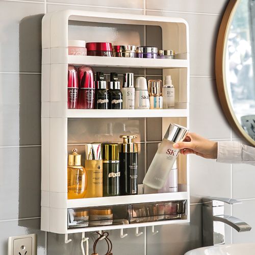 卫生间化妆品置物架挂墙
