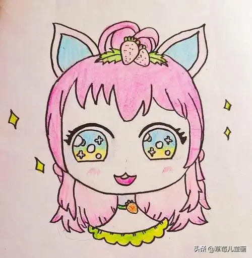 动漫人物手绘简单,动漫人物小清新手绘图(可爱有趣的动漫人物)