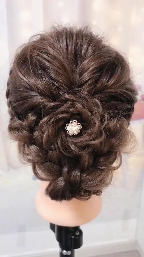 日常编发盘发韩式新娘造型