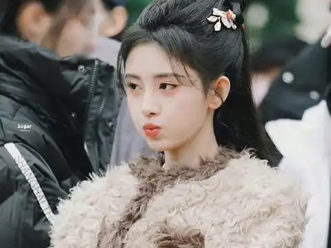 鞠婧祎仙剑四侧颜嘟嘴路透 韩菱纱好可爱 期待正式播出