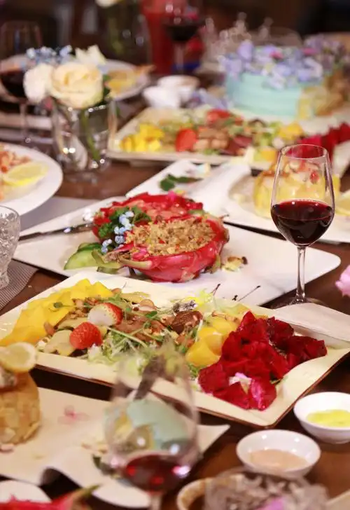 花园餐厅生日派对餐品拍摄