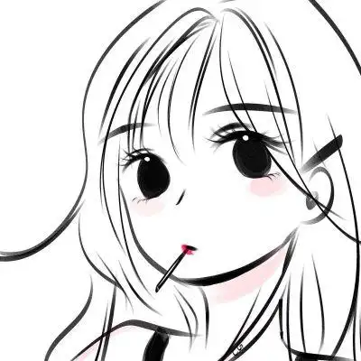 手绘唯美女生头像简单个性女生超好看图片