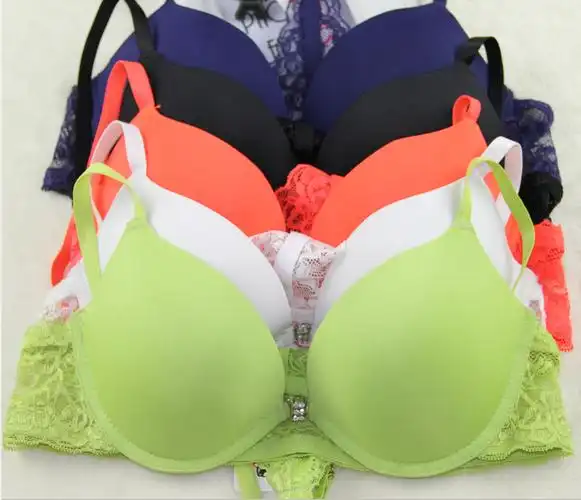 前扣美背聚拢文胸套装上薄下厚性感同款外贸女士内衣y02批发图片_13