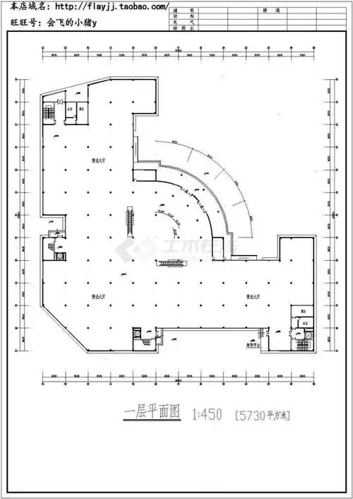 6层商场26480平米建筑设计施工图