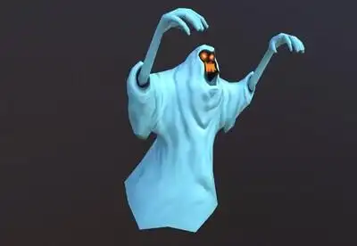 自制 手绘 幽灵 卡通  恐怖幽灵 ghost  鬼魂