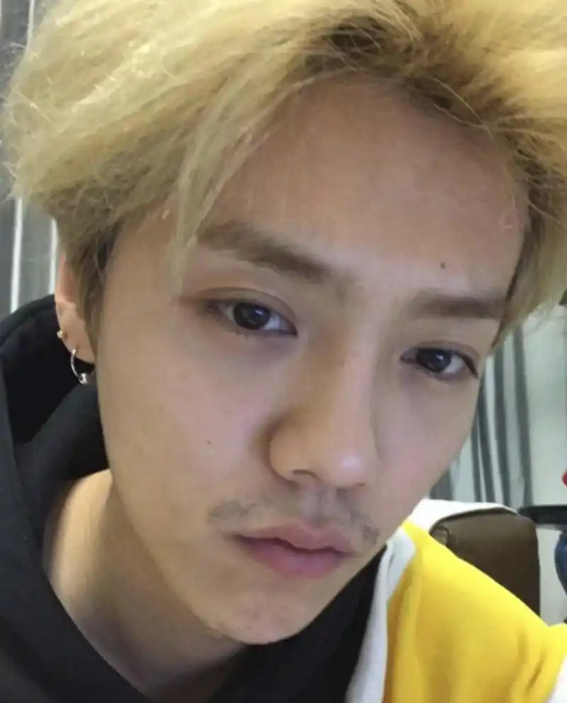 鹿晗久违晒自拍 宅家胡子拉碴不修边幅毫无鲜肉感