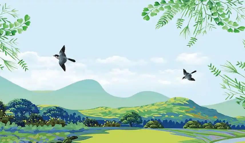 春景|平面|图案|池池池头树 - 原创作品 - 站酷 (zcool)